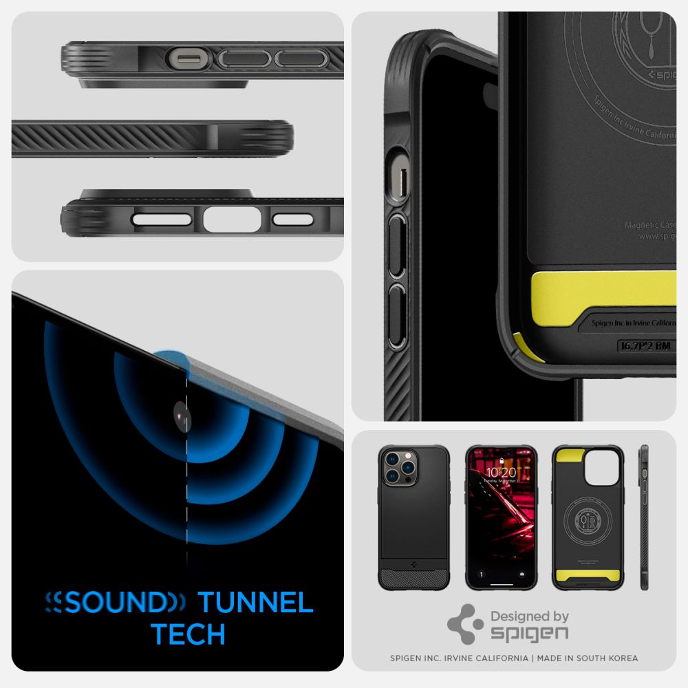 Funda Rugged Armor Mag iPhone 14 Pro Max Black