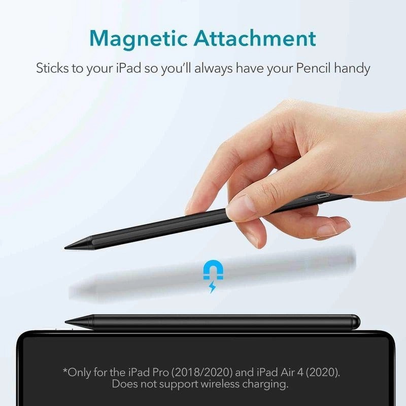 Digital + Magnetic Stylus Pen para iPad, negro