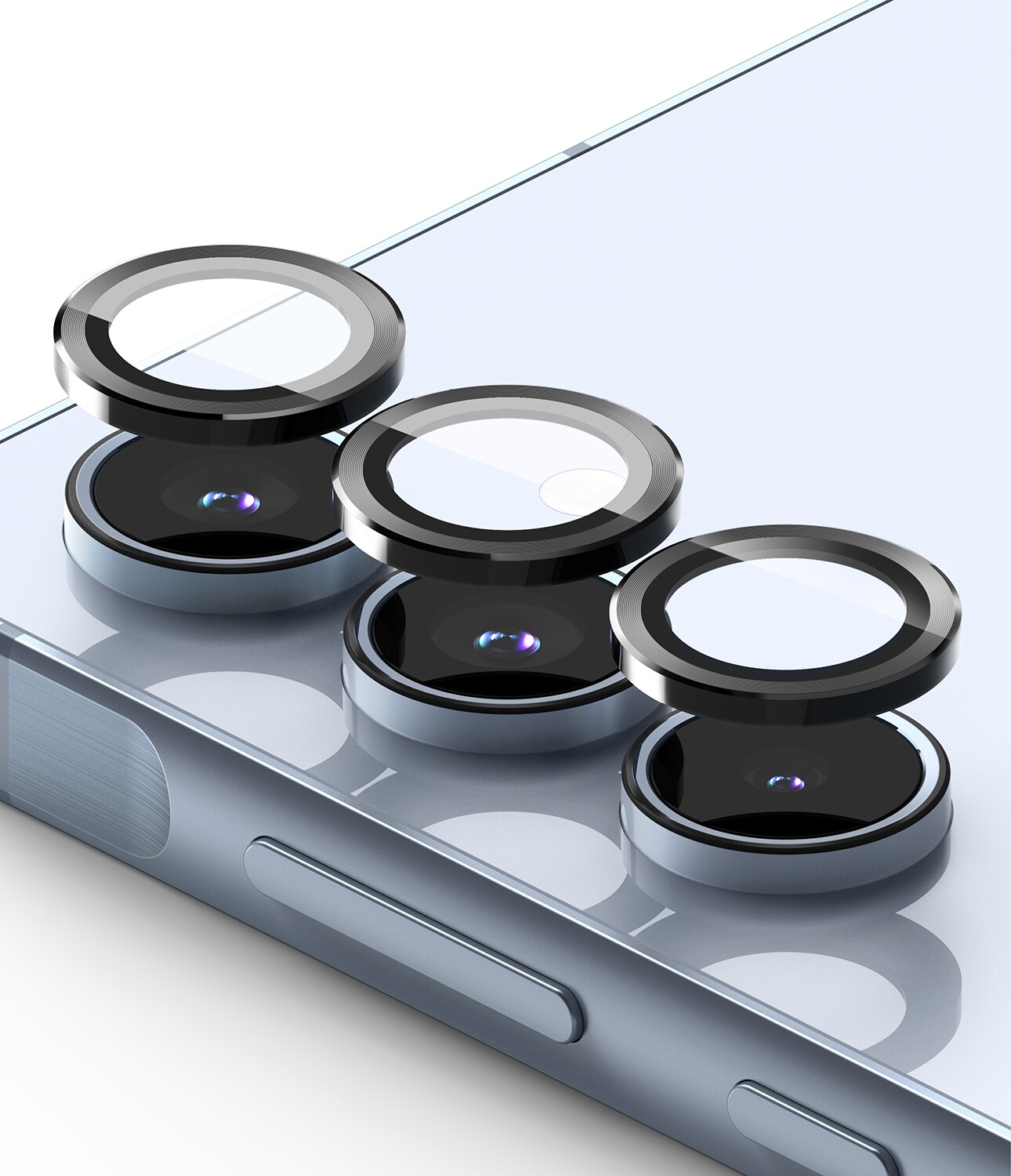 Camera Lens Frame Glass Samsung Galaxy A55 Negro