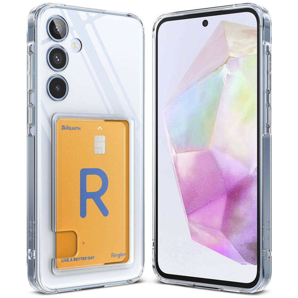 Funda Fusion Card Samsung Galaxy A35 transparente