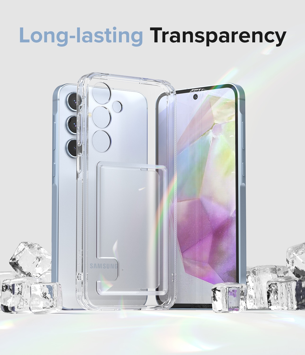 Funda Fusion Card Samsung Galaxy A35 transparente