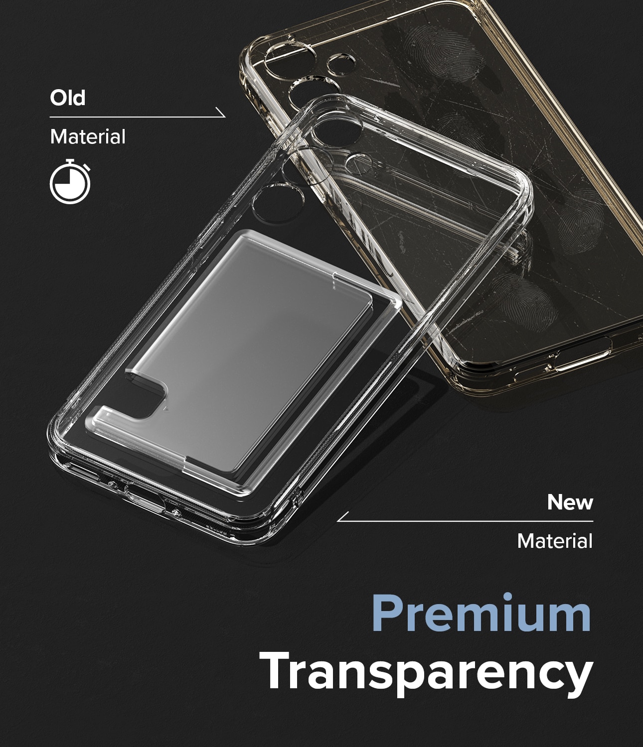 Funda Fusion Card Samsung Galaxy A35 transparente