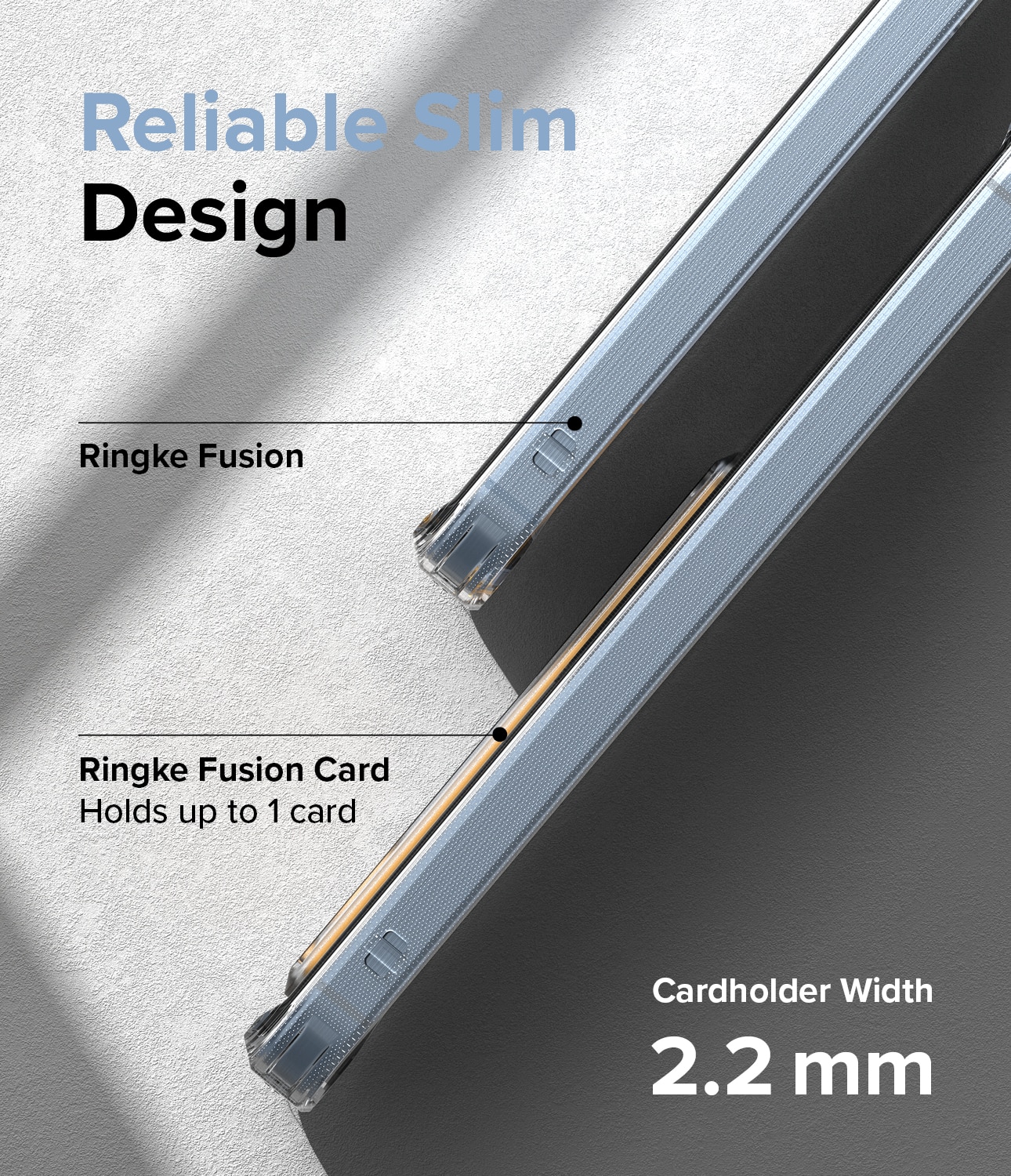 Funda Fusion Card Samsung Galaxy A55 transparente