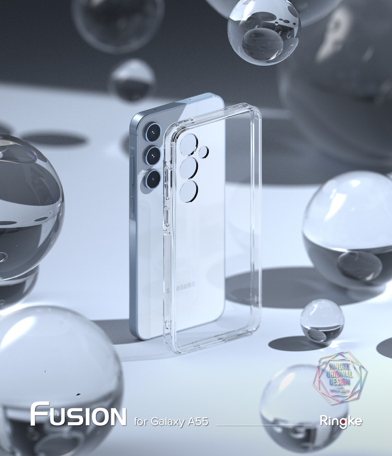Funda Fusion Samsung Galaxy A55 Transparente