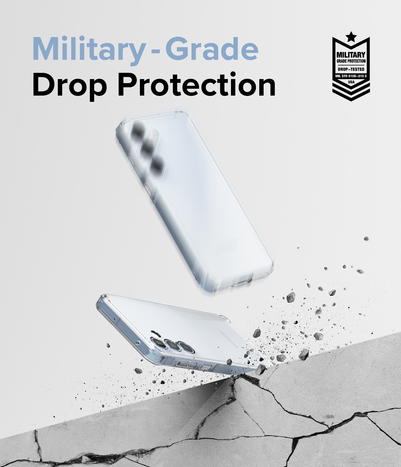 Funda Fusion Samsung Galaxy A55 Transparente