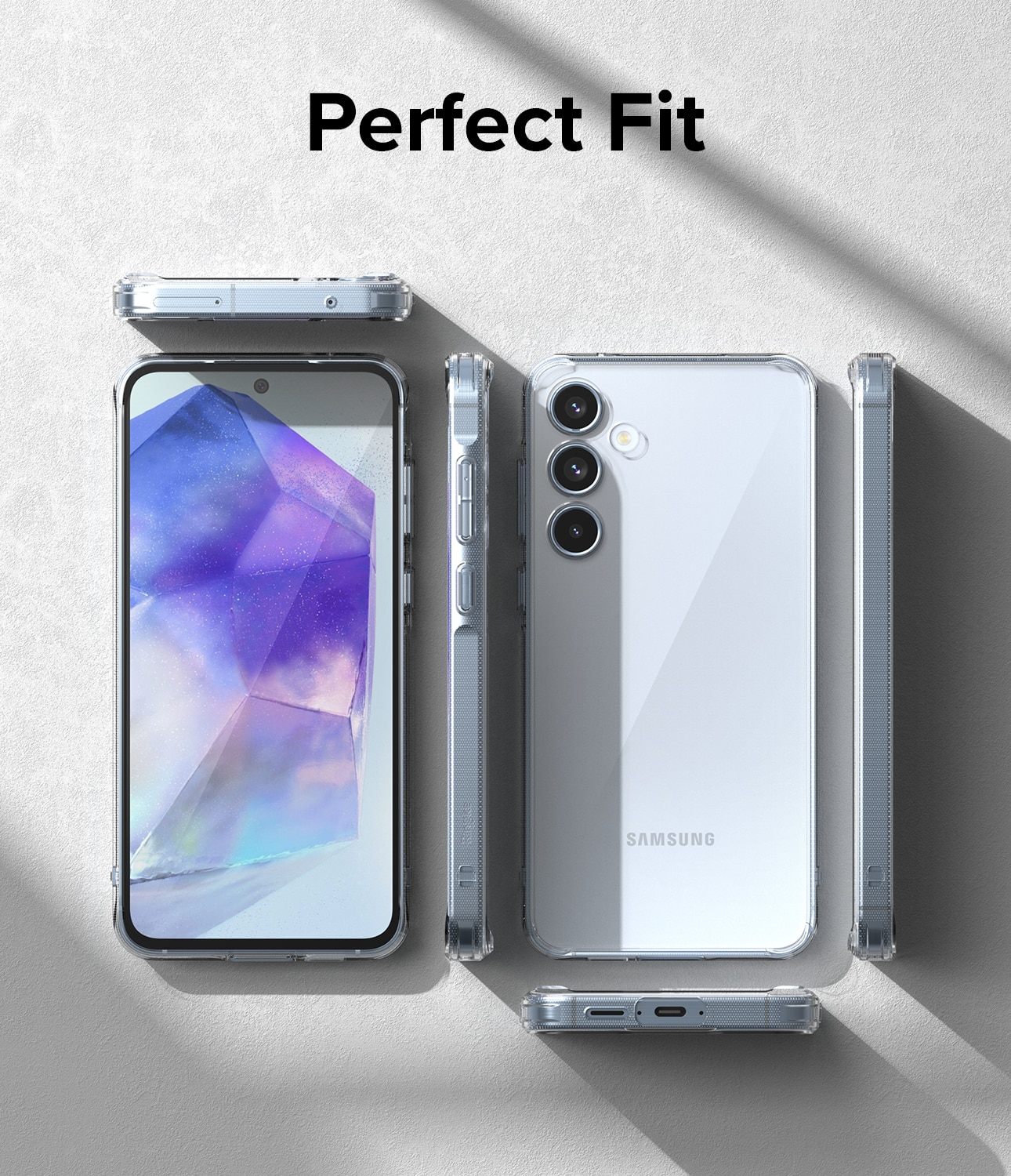 Funda Fusion Samsung Galaxy A55 Transparente
