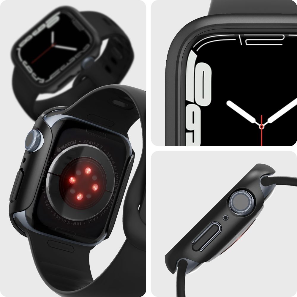 Funda Thin Fit Apple Watch 45mm Series 8 Black