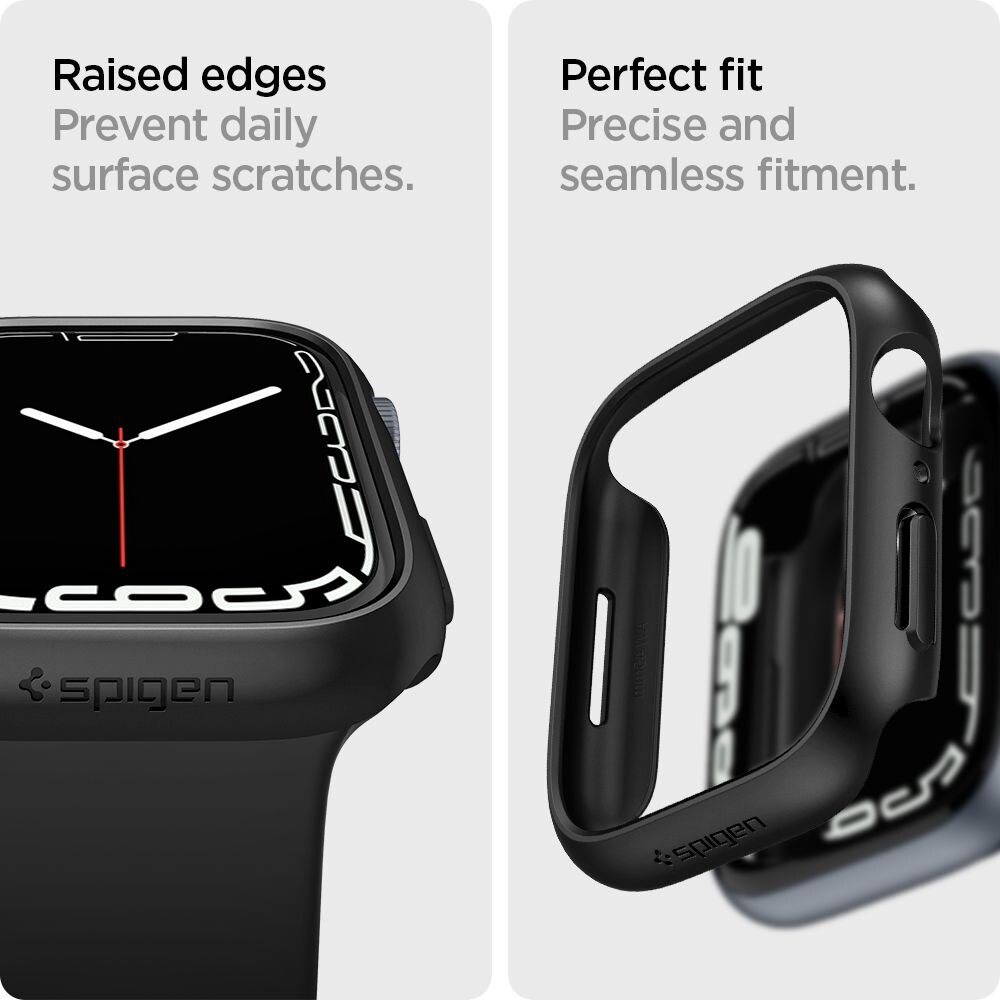 Funda Thin Fit Apple Watch 41mm Series 7 Black