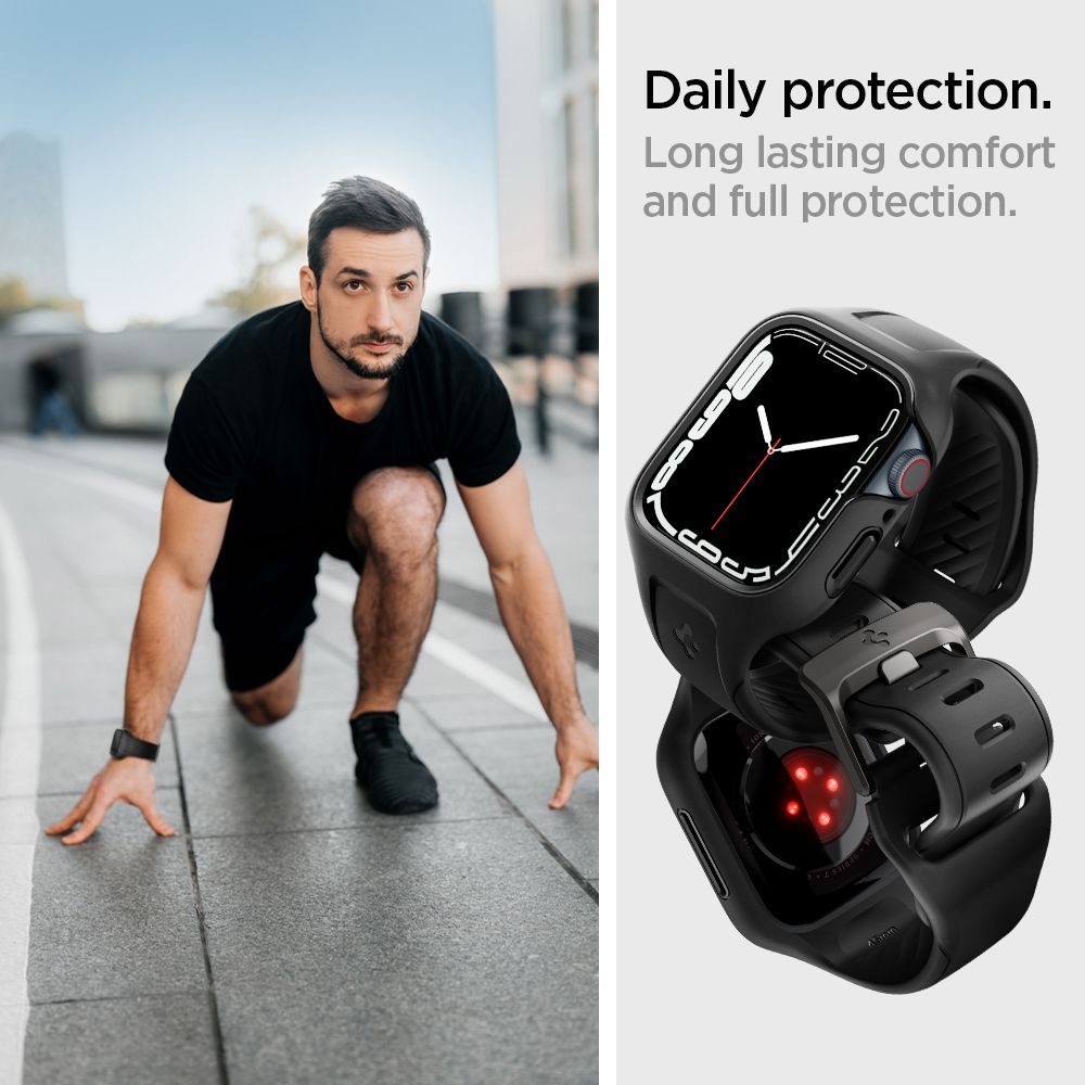 Funda Liquid Air Pro Apple Watch 45mm Series 9 Black