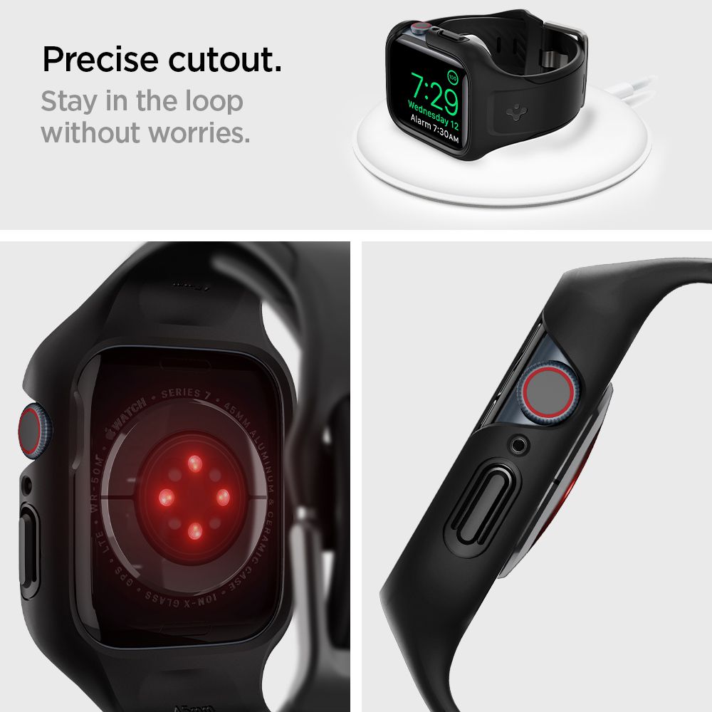 Funda Liquid Air Pro Apple Watch 45mm Series 9 Black