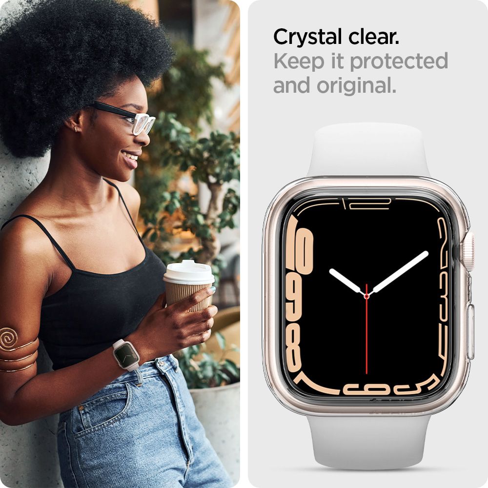 Funda Liquid Apple Watch 41mm Series 9 Crystal Clear