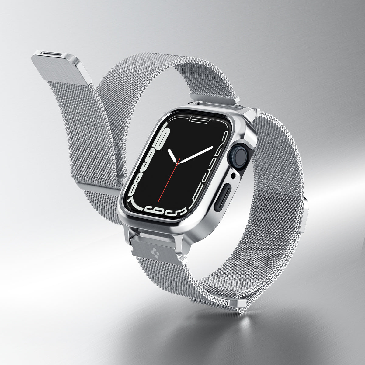 Funda Metal Fit Pro Apple Watch SE 44mm Silver