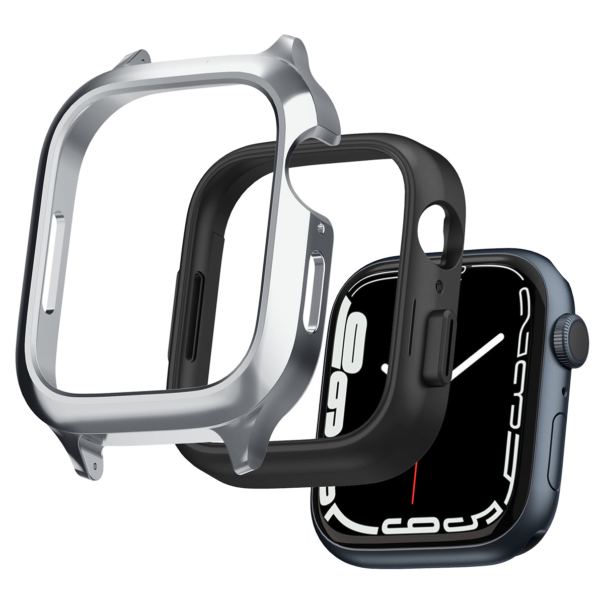 Funda Metal Fit Pro Apple Watch 45mm Series 9 Silver