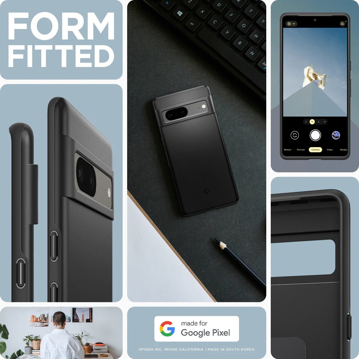 Funda Thin Fit Google Pixel 7 Black