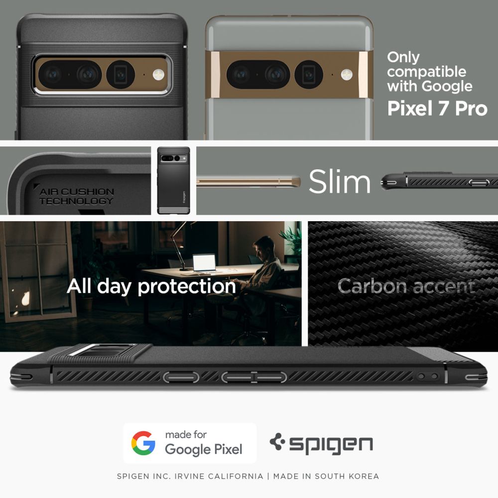 Case Rugged Armor Google Pixel 7 Pro Black