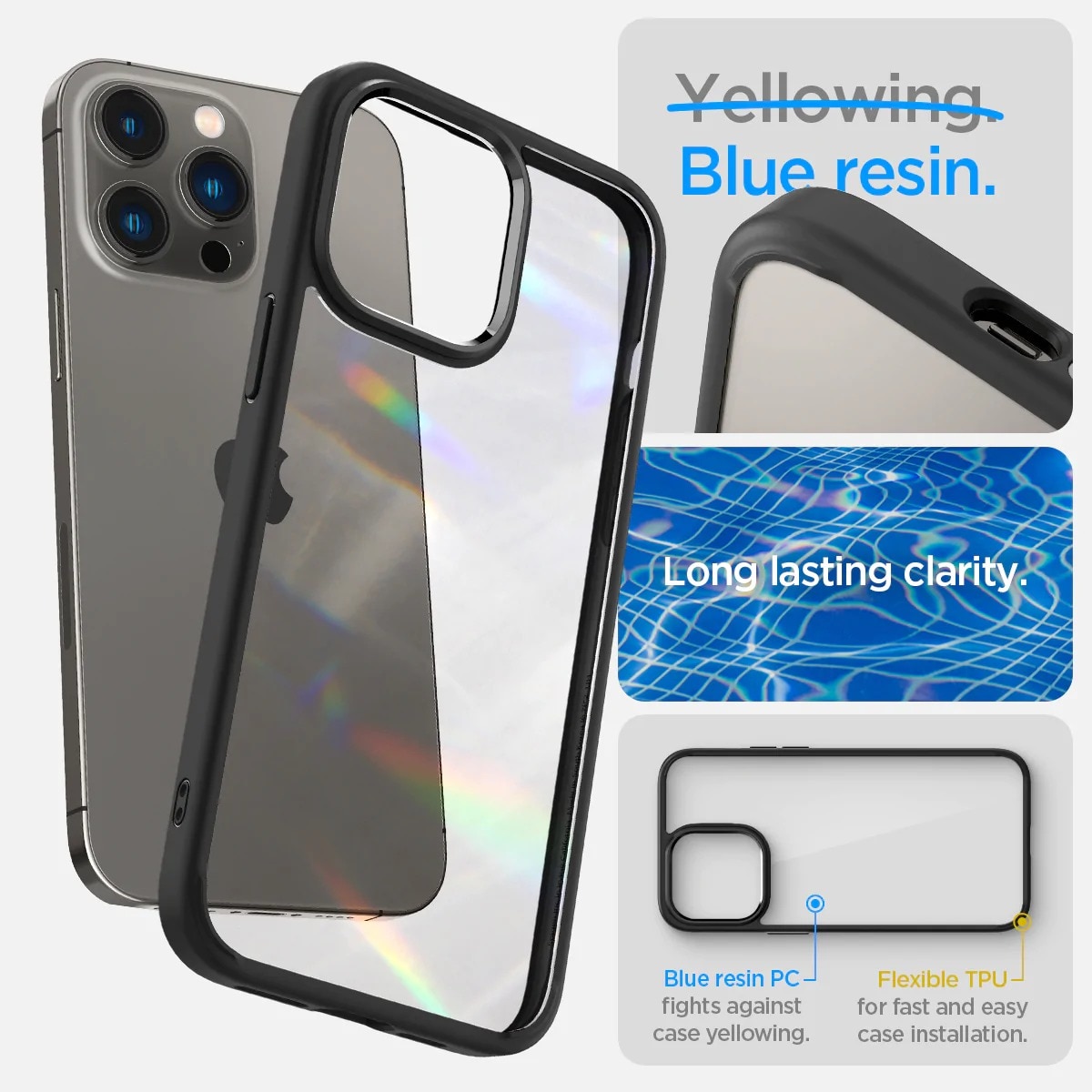 Funda Ultra Hybrid iPhone 14 Pro Max Matte Black