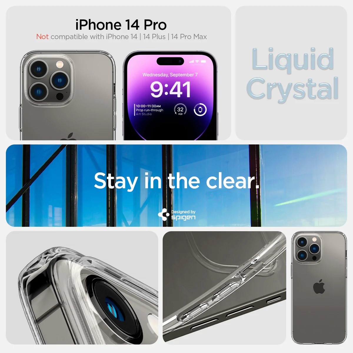 Funda Liquid iPhone 14 Pro Max Crystal Clear