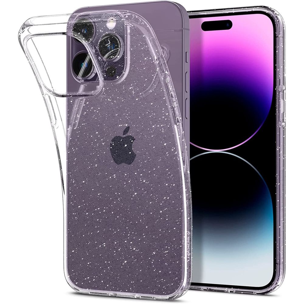 Funda Liquid Crystal Glitter iPhone 14 Pro Crystal