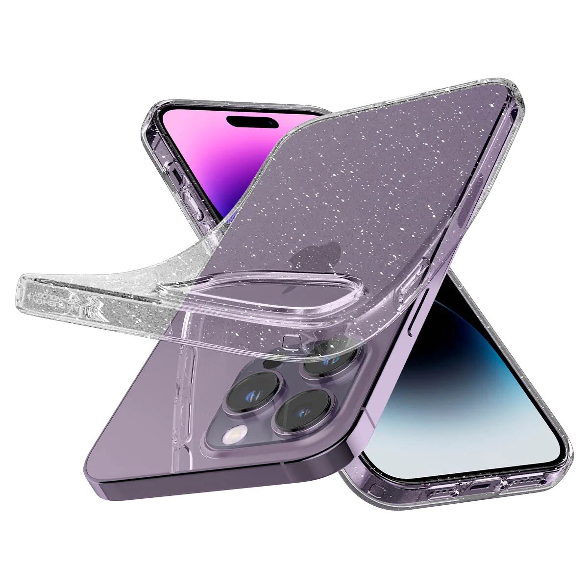 Funda Liquid Crystal Glitter iPhone 14 Pro Max Crystal