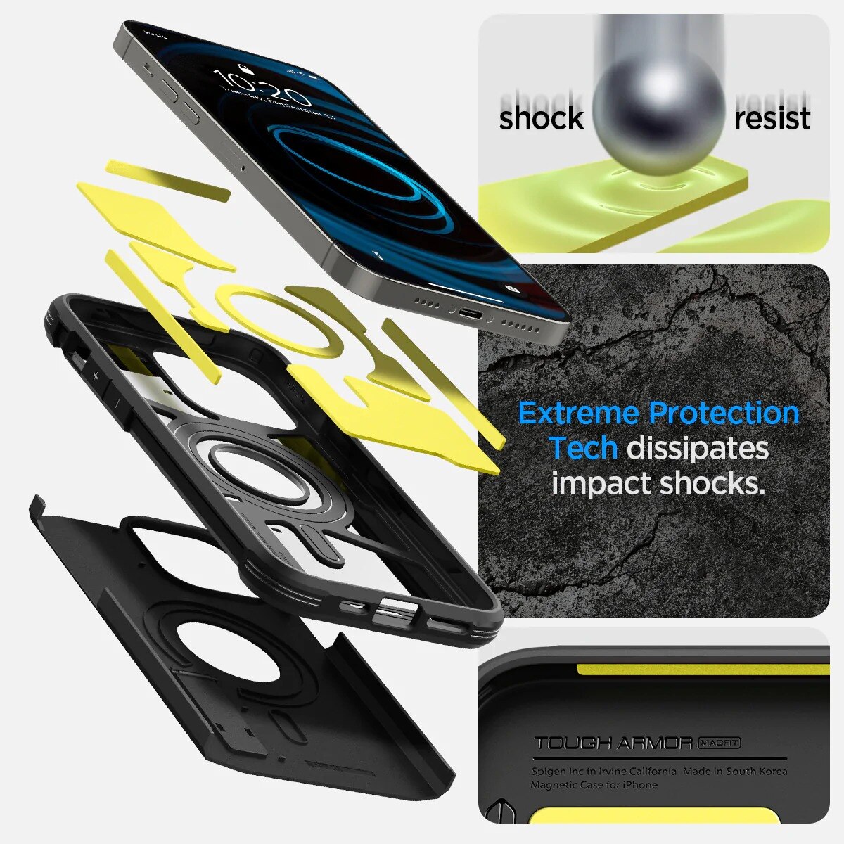 Funda Tough Armor Mag iPhone 14 Pro Max Black