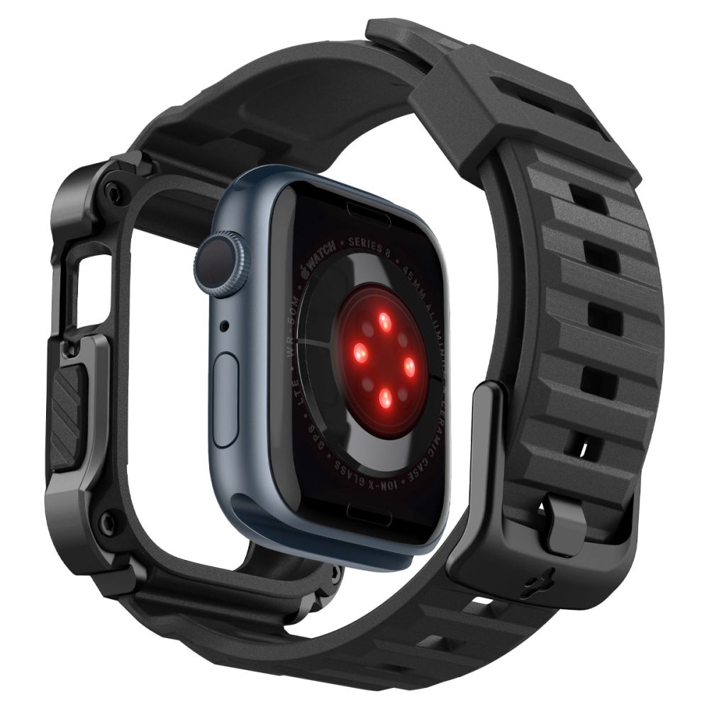 Funda Tough Armor Pro Metal Apple Watch 45mm Series 9 Black