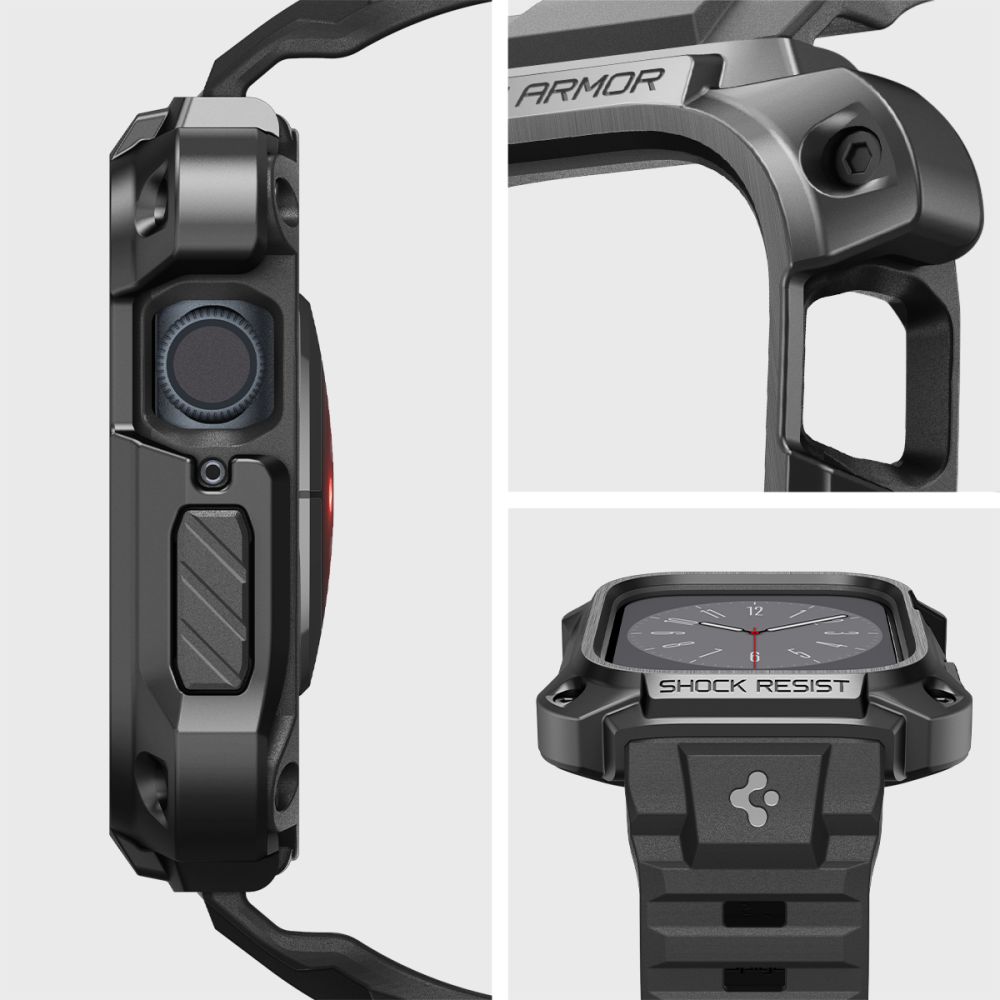 Funda Tough Armor Pro Metal Apple Watch 45mm Series 8 Black