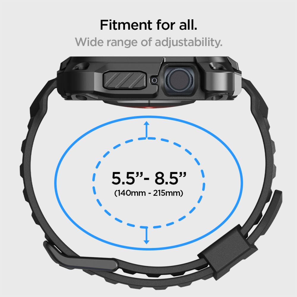 Funda Tough Armor Pro Metal Apple Watch 45mm Series 9 Black