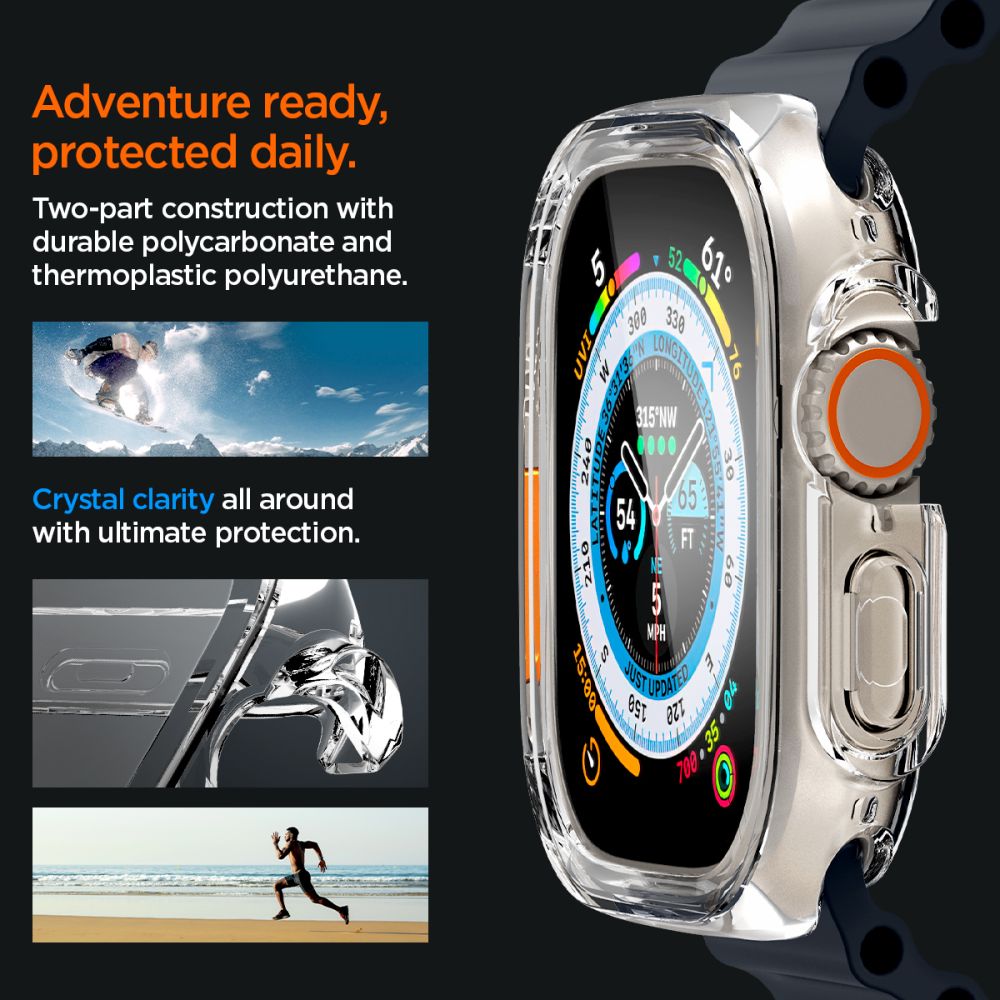 Funda Ultra Hybrid Apple Watch Ultra 2 49mm Crystal Clear