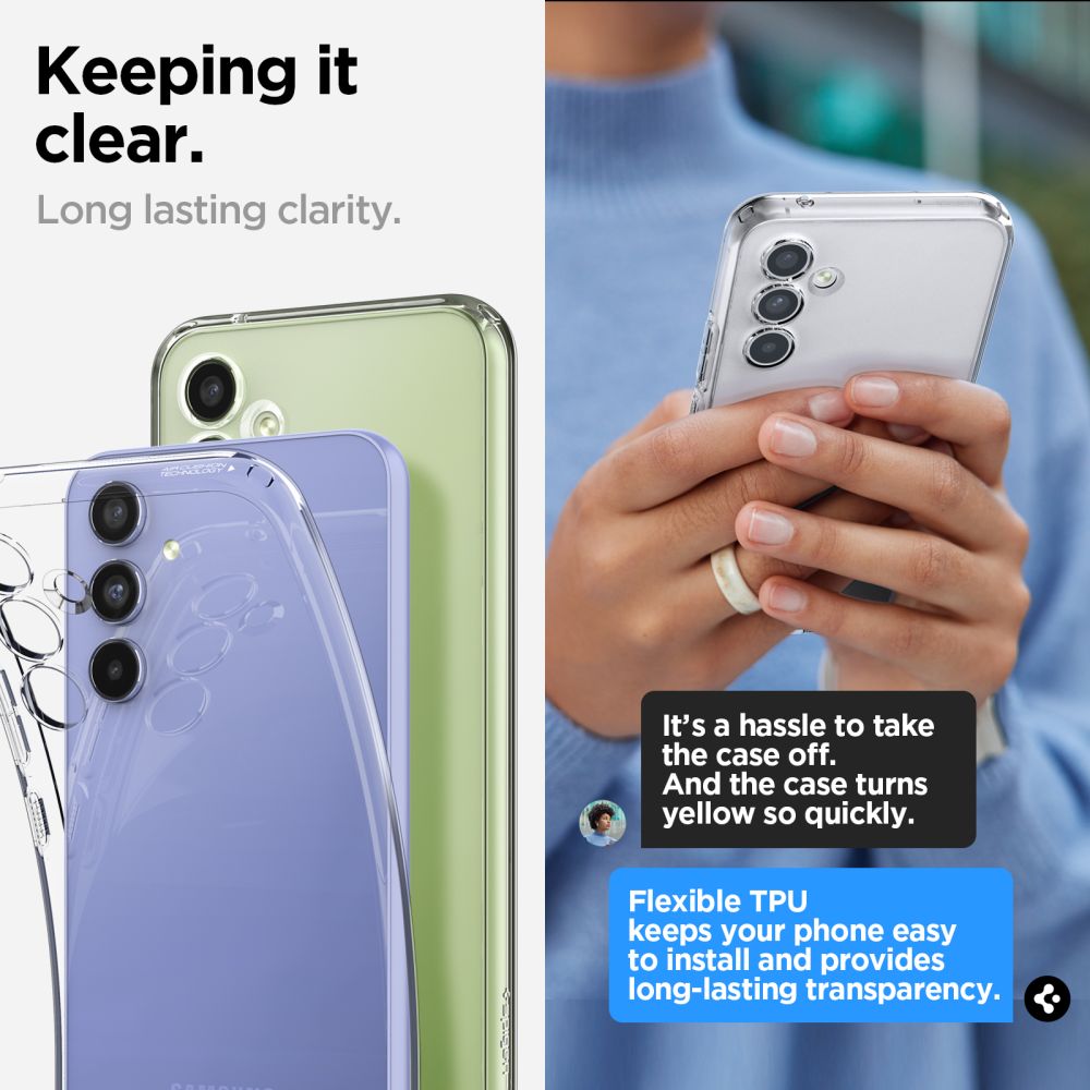 Funda Liquid Crystal Samsung Galaxy A54 Clear