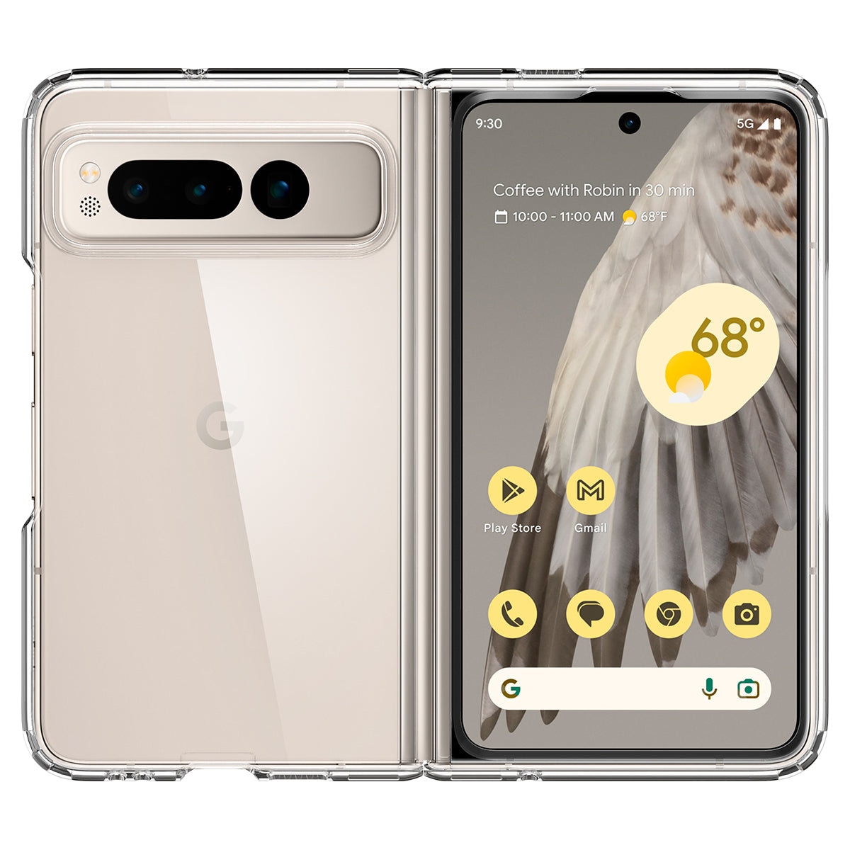 Funda Ultra Hybrid Google Pixel Fold Crystal Clear