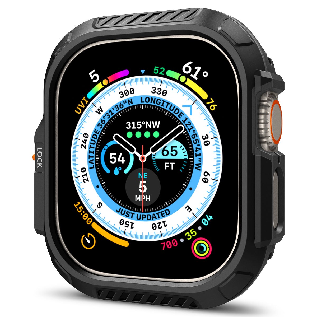 Funda Lock Fit Apple Watch Ultra 2 49mm Black