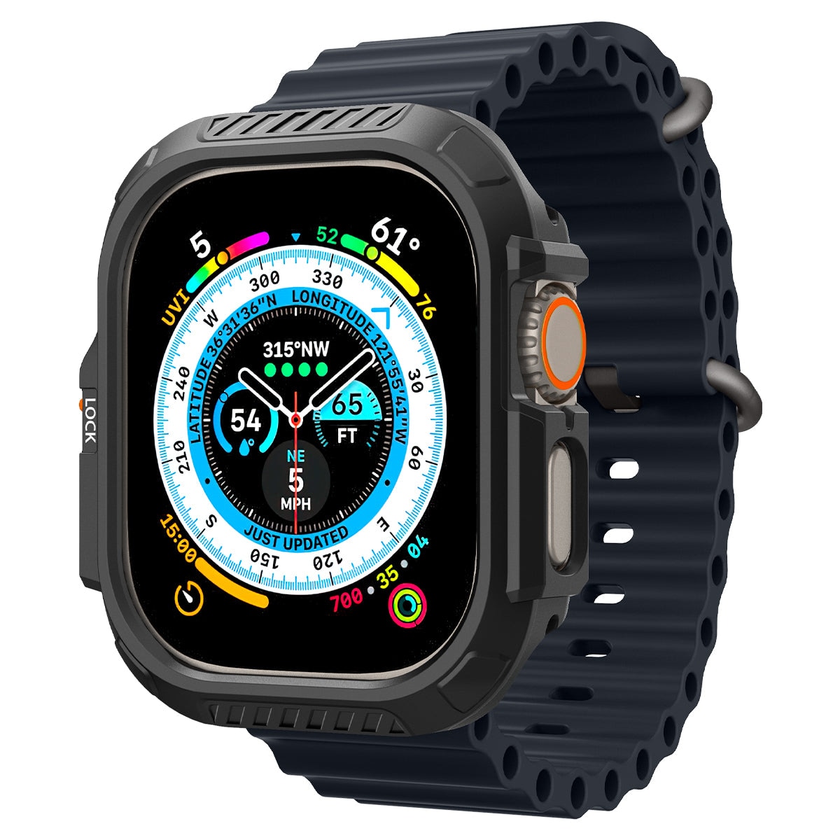 Funda Lock Fit Apple Watch Ultra 2 49mm Black