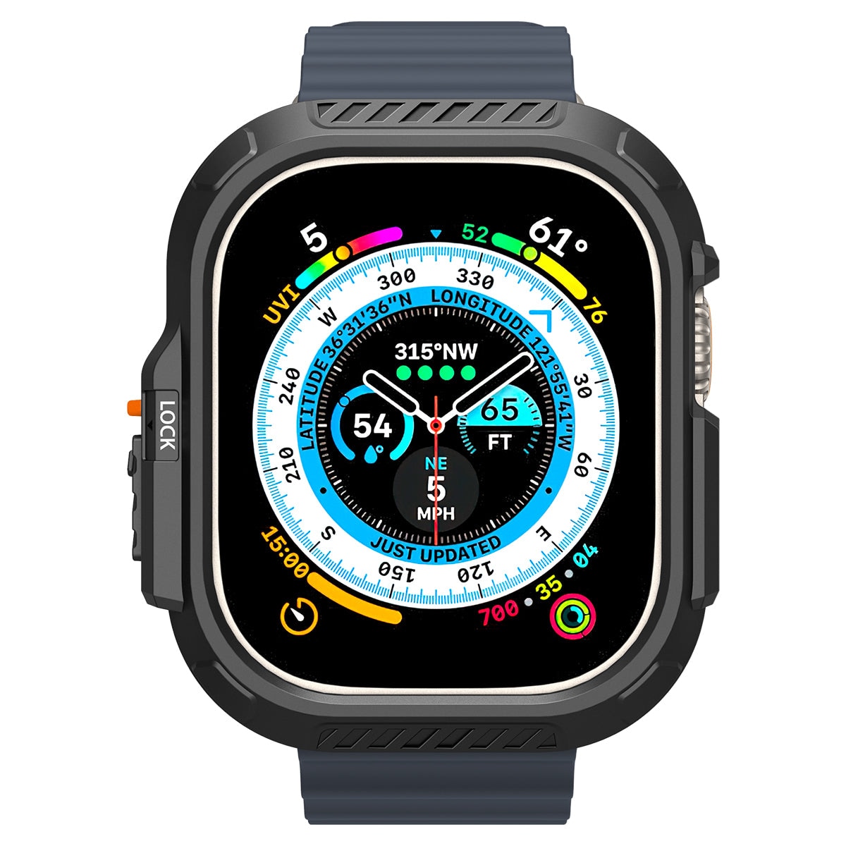 Funda Lock Fit Apple Watch Ultra 2 49mm Black