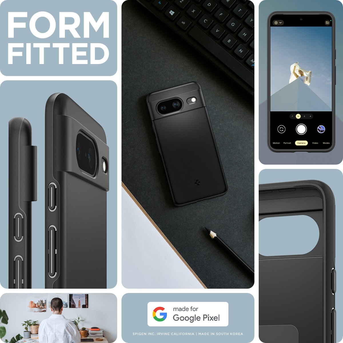 Funda Thin Fit Google Pixel 8 Black