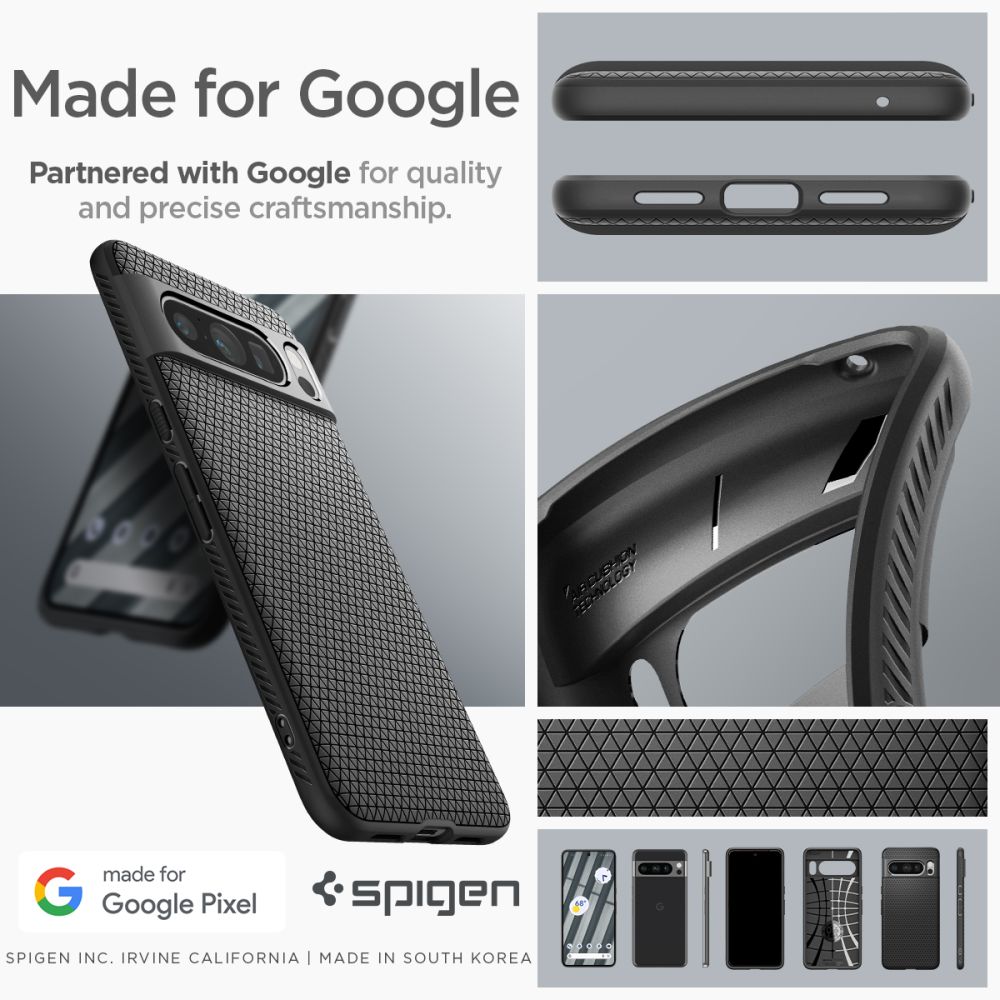 Funda Liquid Air Google Pixel 8 Pro Matte Black