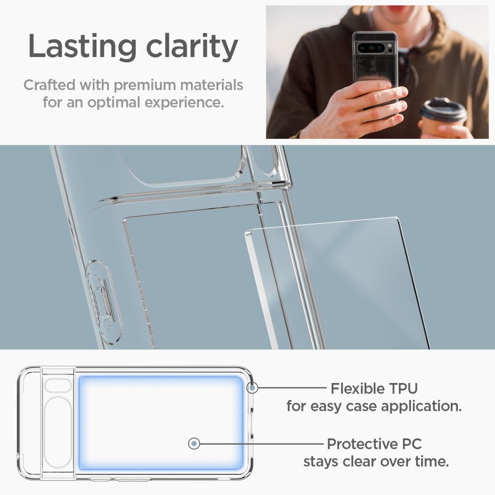 Funda Ultra Hybrid Google Pixel 8 Pro Crystal Clear