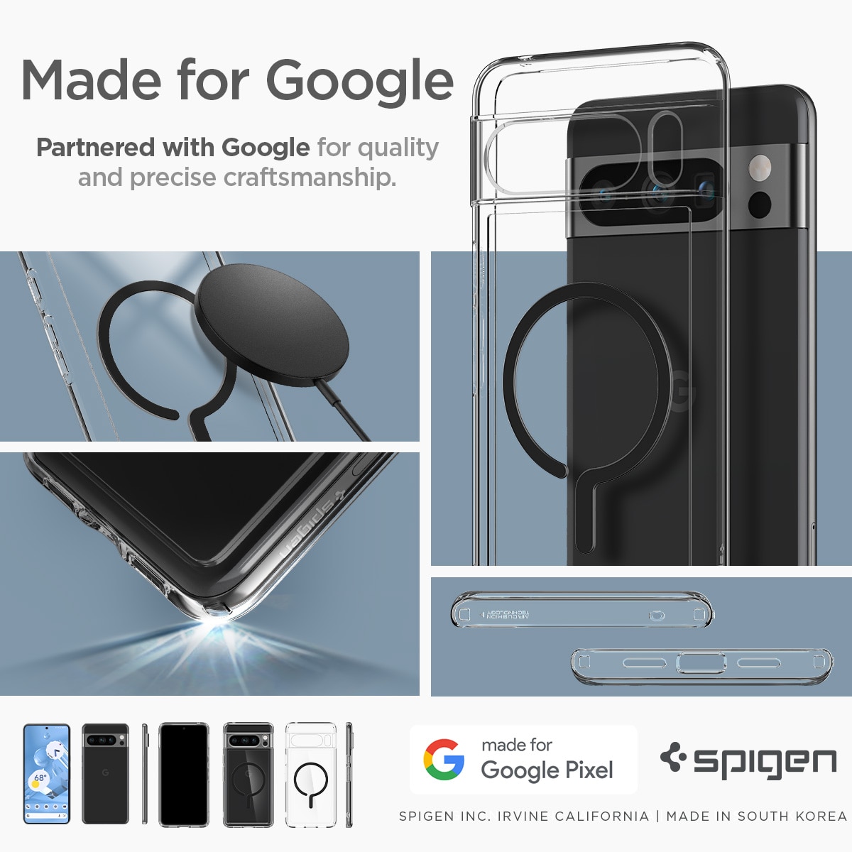 Funda Ultra Hybrid OneTap MagSafe Google Pixel 8 Pro Black