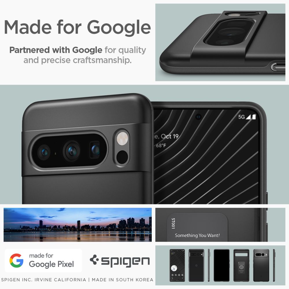 Funda Thin Fit Google Pixel 8 Pro Black