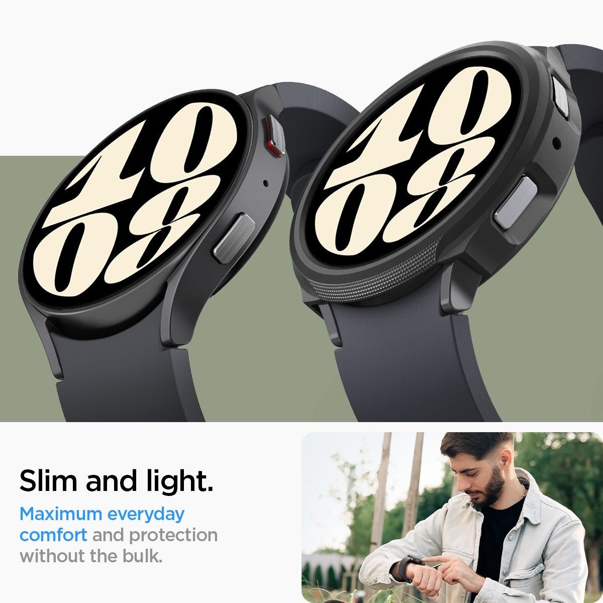 Funda Liquid Air Samsung Galaxy Watch 6 44mm negro