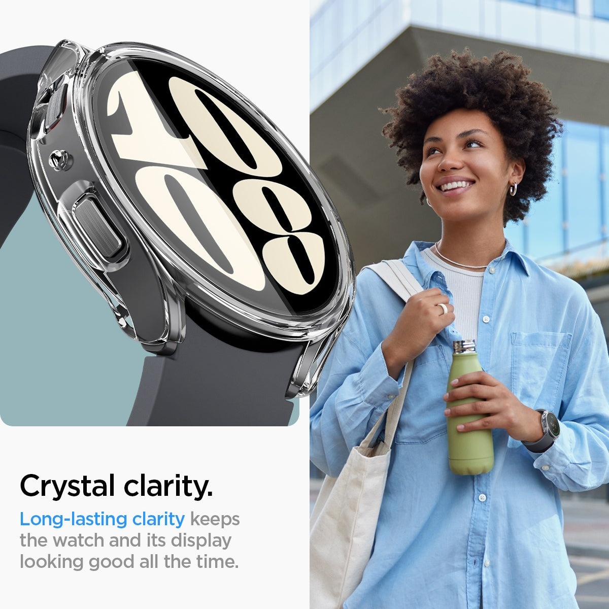 Funda Ultra Hybrid Samsung Galaxy Watch 6 44mm Crystal Clear