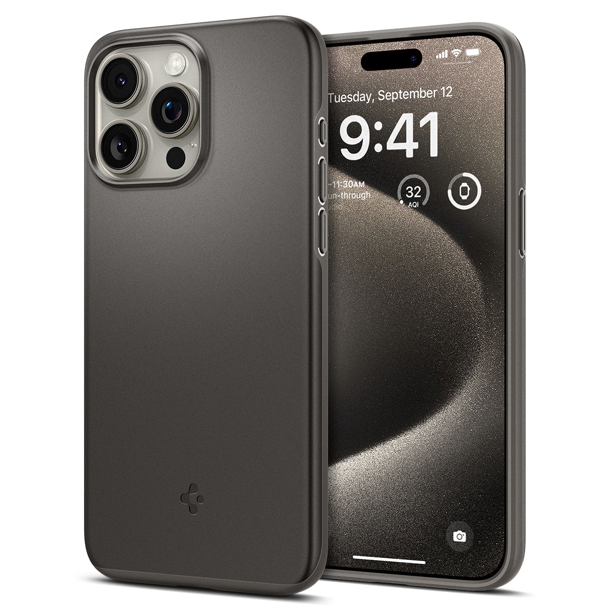 Funda Thin Fit iPhone 15 Pro Max Gunmetal