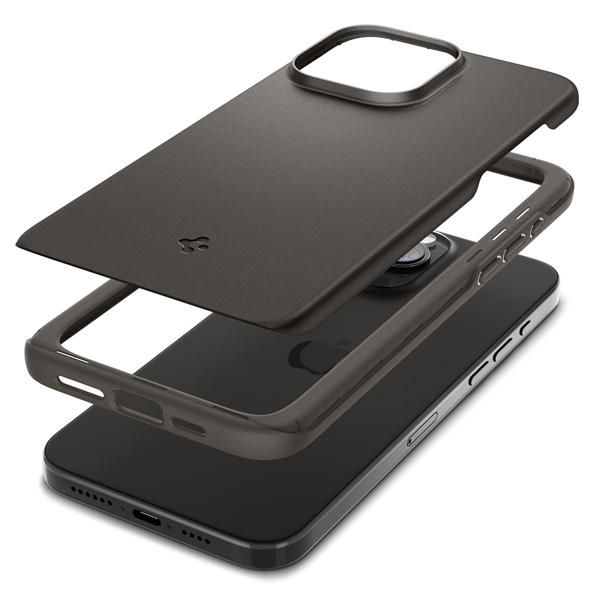 Funda Thin Fit iPhone 15 Pro Max Gunmetal