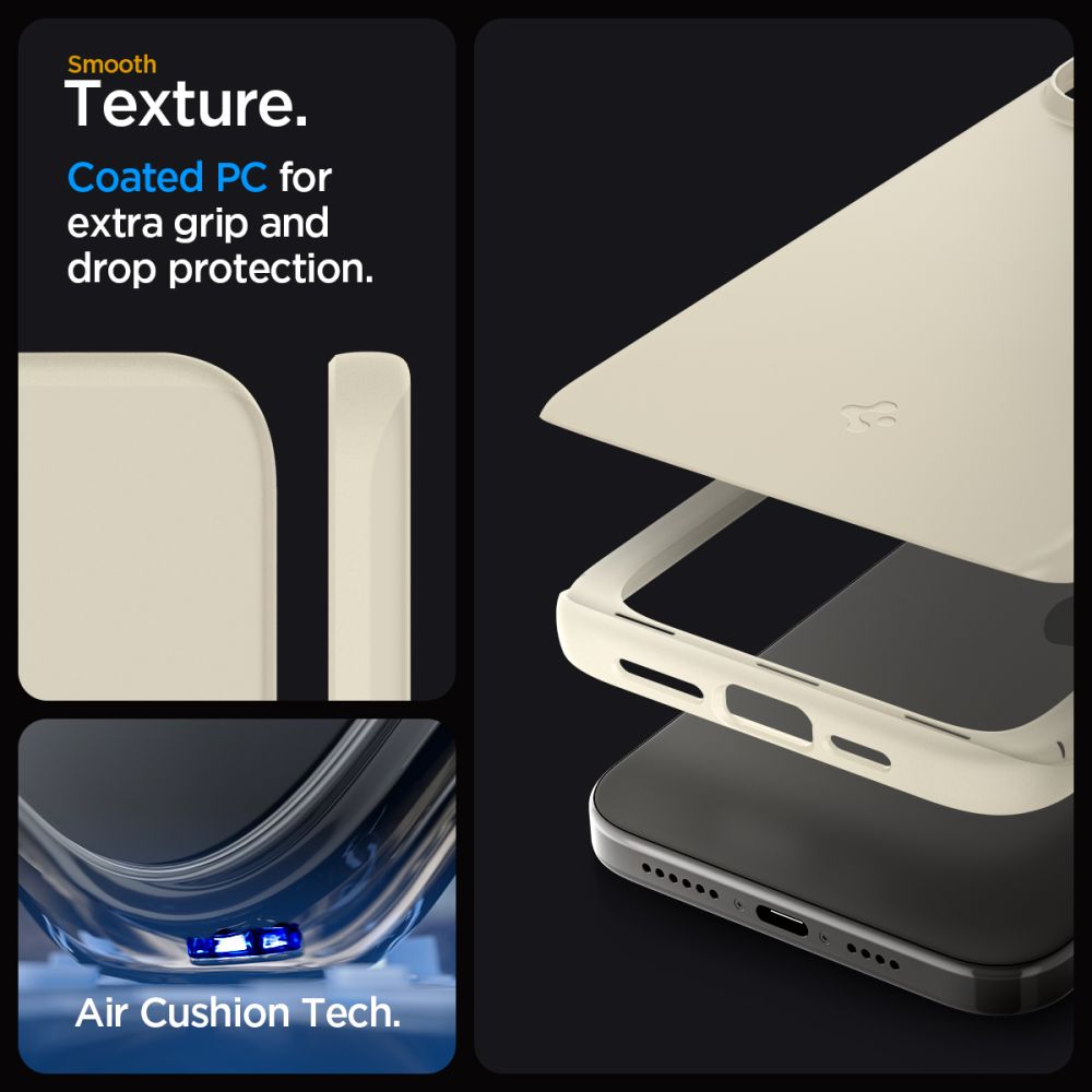 Funda Thin Fit iPhone 15 Pro Max Mute Beige