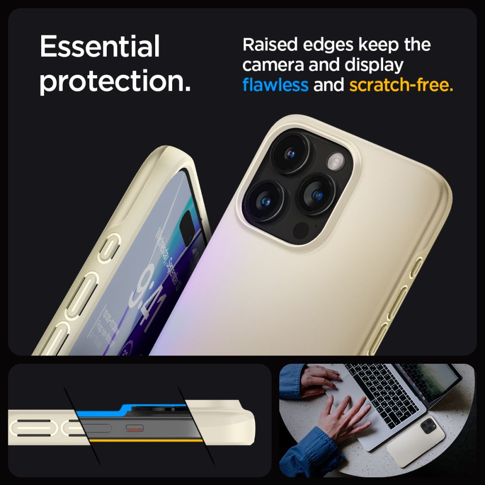 Funda Thin Fit iPhone 15 Pro Max Mute Beige