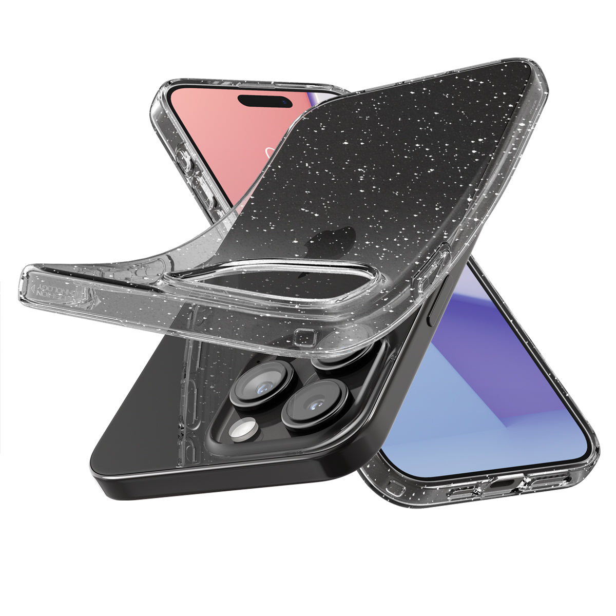 Funda Liquid Crystal Glitter iPhone 15 Pro Max Crystal