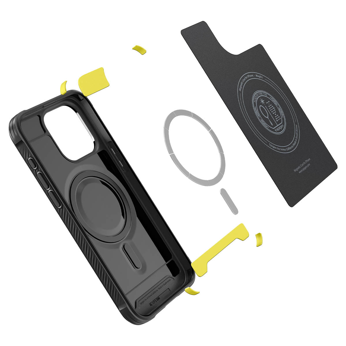 Funda Rugged Armor MagSafe iPhone 15 Pro Max Black