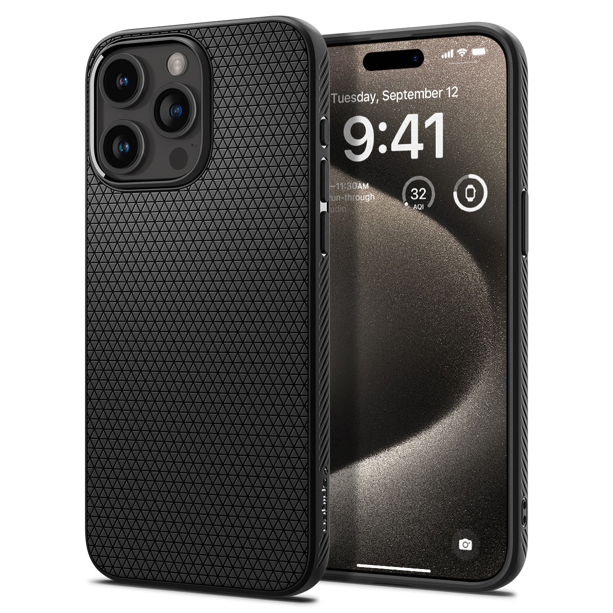 Funda Liquid Air iPhone 15 Pro Max Black