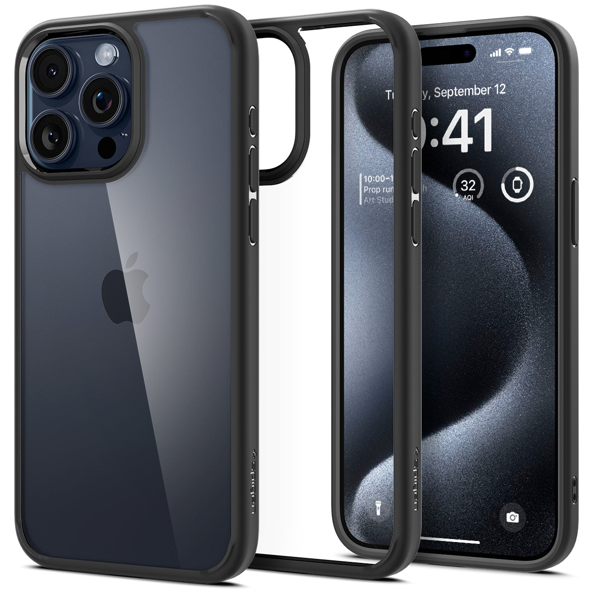 Funda Ultra Hybrid iPhone 15 Pro Max Matte Black