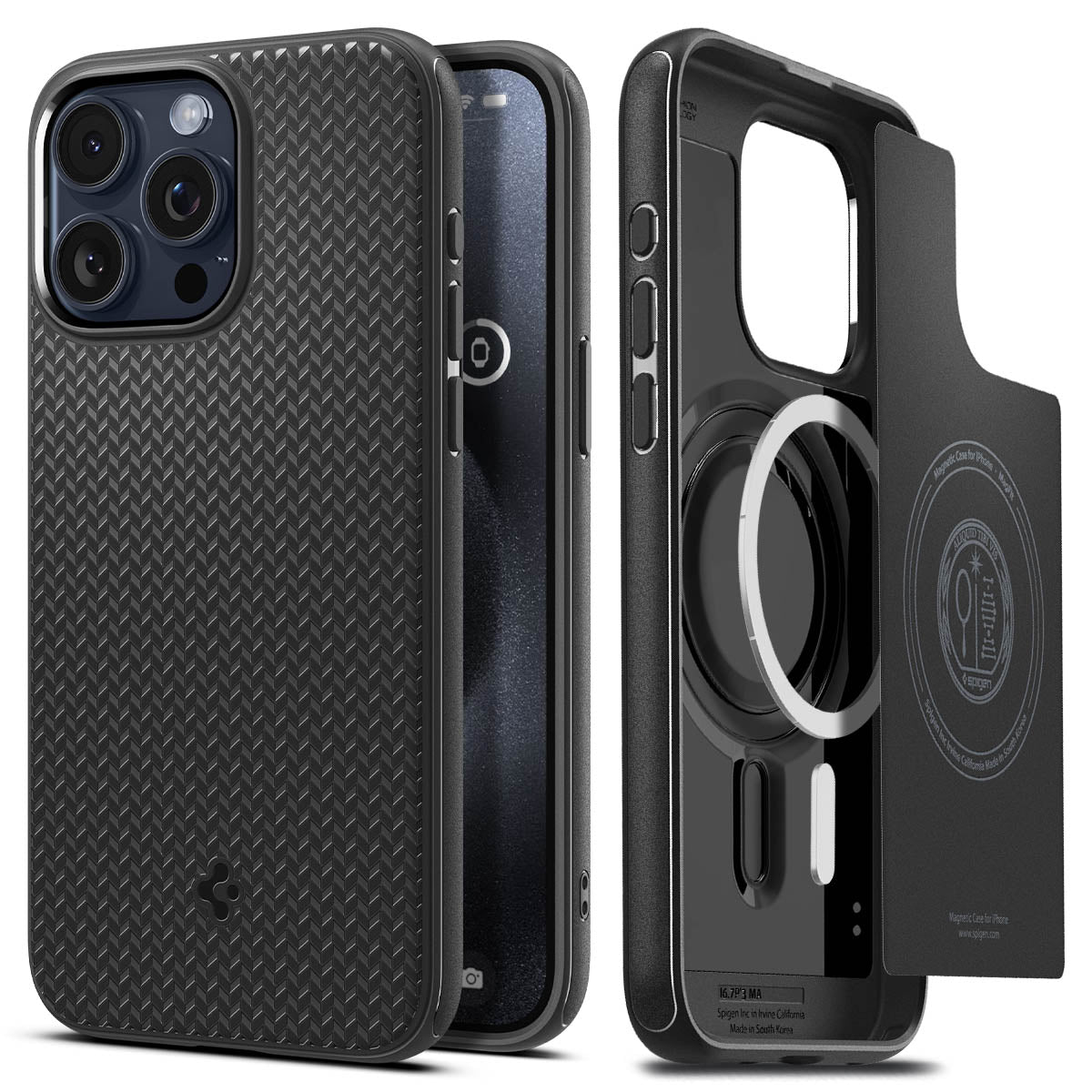 Funda MagSafe Armor iPhone 15 Pro Max Black