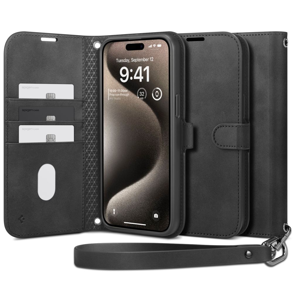 Funda Wallet S Pro iPhone 15 Pro Max Black